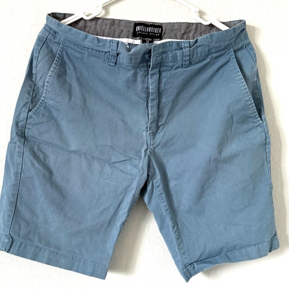 Knickerbocker Men's Slate Blue Flat Front Shorts - Picture 1 of 5